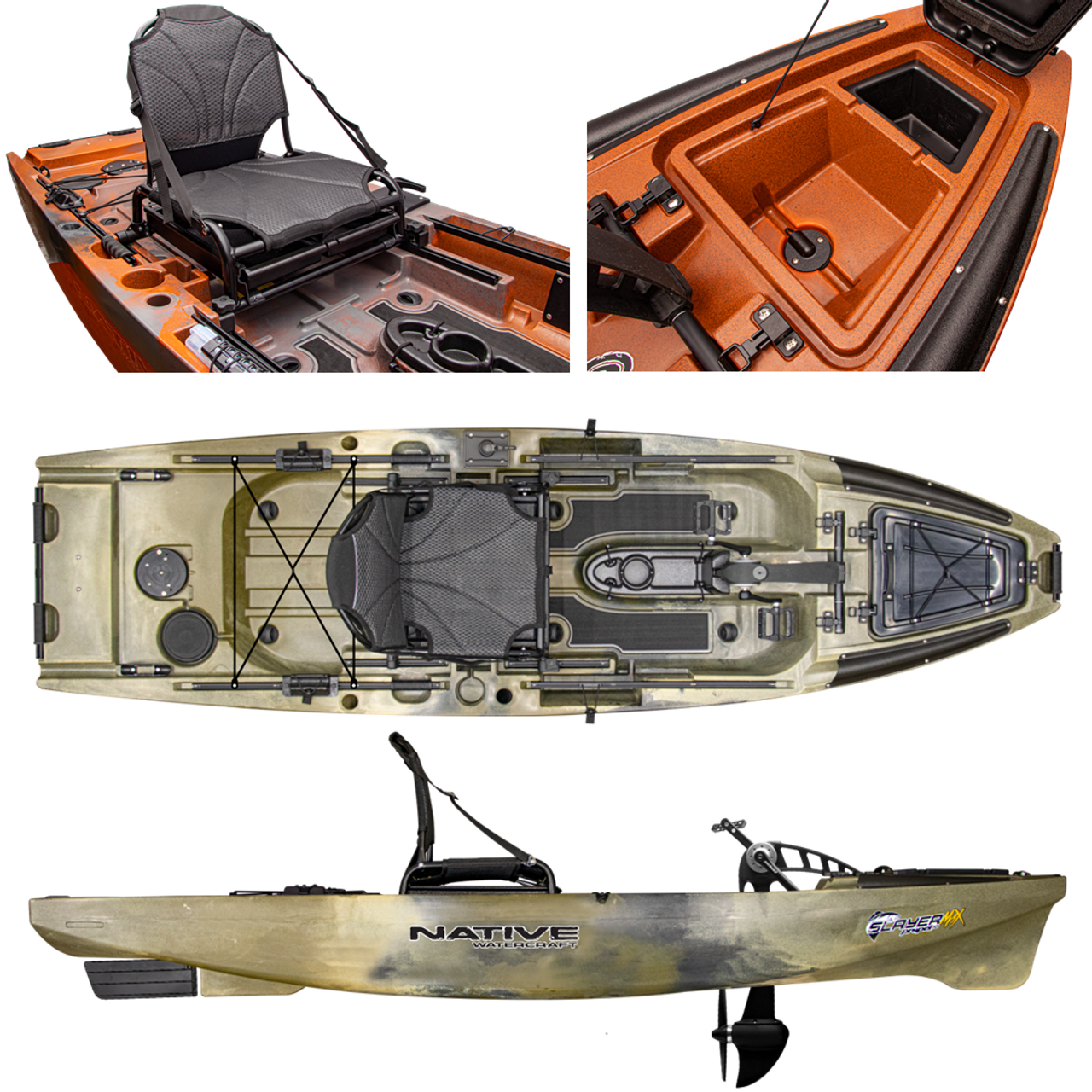 2022 Native Watercraft Slayer Propel 10 Max - Fishing Kayak | Hidden Oak