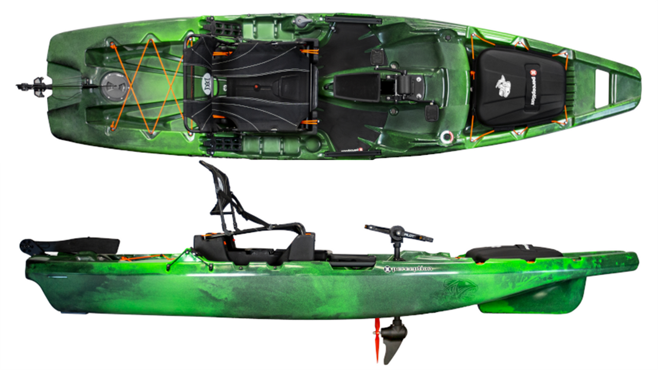 2022 Perception Showdown - Pedal Fishing Kayak | Moss Camo